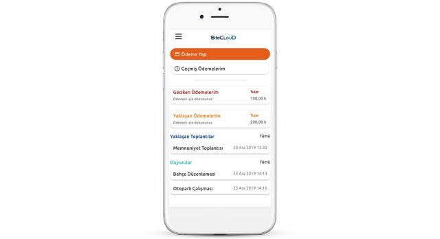 Site Apartman Tesis Aidat Yönetimi | SiteCloud IOS Mobil