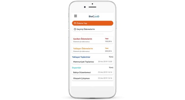 Site Apartman Tesis Aidat Yönetimi | SiteCloud IOS Mobil