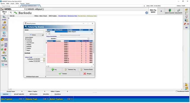 Barkodlu Satış ve Perakende Programı